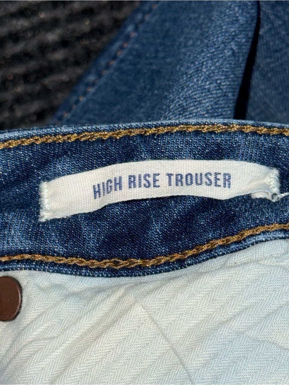 Wrangler Retro High Rise Trouser Jeans Dark Wash Denim Womens Size 28x34 Western - Picture 8 of 8